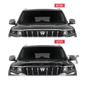 AutoStylenn Mahindra Scorpio N LED Bug Visor | LED Bug Deflector | LED Bonnet Visor For MAHINDRA SCORPIO N Compatible with MAHINDRA Scorpio N Vehicle