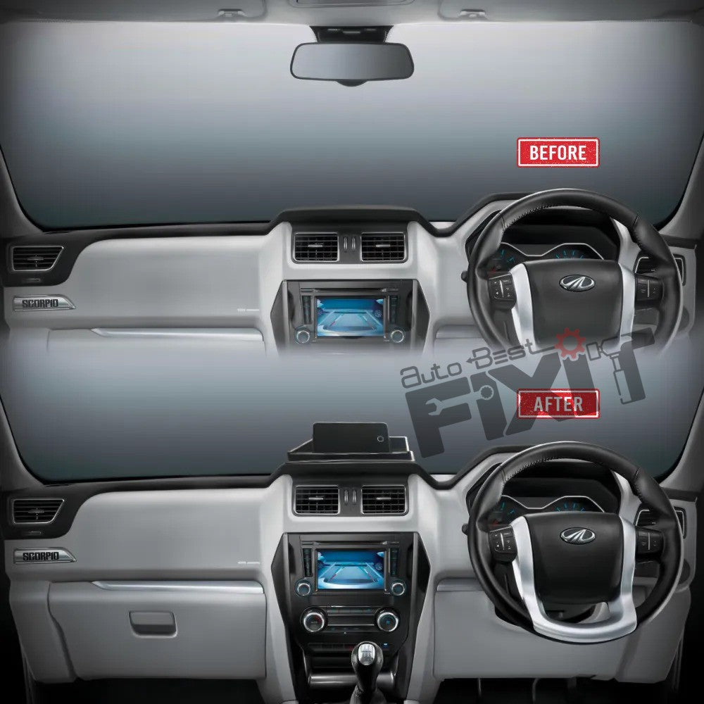 AutoStylenn Mahindra Scorpio S11 & Classic Dashboard Tray For MAHINDRA SCORPIO Compatible with MAHINDRA Scorpio Vehicle_1
