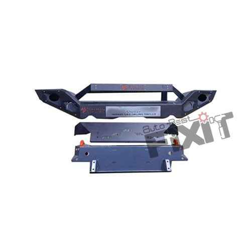Mahindra Thar Front Metal Bumper With Winch And Underbody Shield V4 – Aftermarket Car Accesso