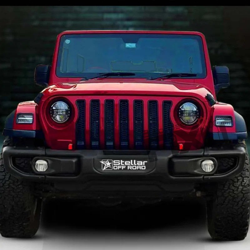 AutoStylenn Mahindra Thar Front Metal Bumper Wrangler Style With Winch And Underbody Shield For MAHINDRA THAR Compatible with MAHINDRA Thar Vehicle_3