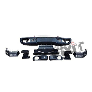 AutoStylenn Mahindra Thar Front Metal Bumper Wrangler Style With Winch And Underbody Shield For MAHINDRA THAR Compatible with MAHINDRA Thar Vehicle