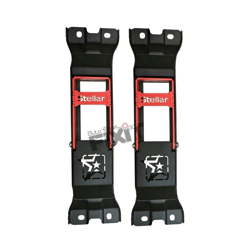 AutoStylenn Mahindra Thar Door Hinge Step Red & Black For MAHINDRA THAR Compatible with MAHINDRA Thar Vehicle_5