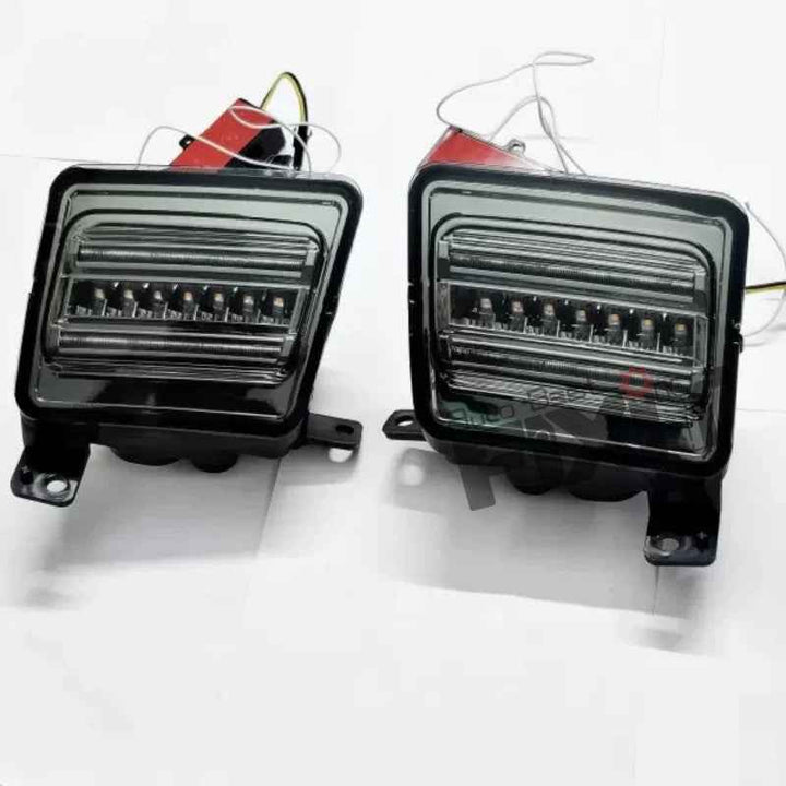 Mahindra Thar Fender DRL Smoke Sleek LED Daytime Running Lights With Turn Indicator – Durable ABS Constructi