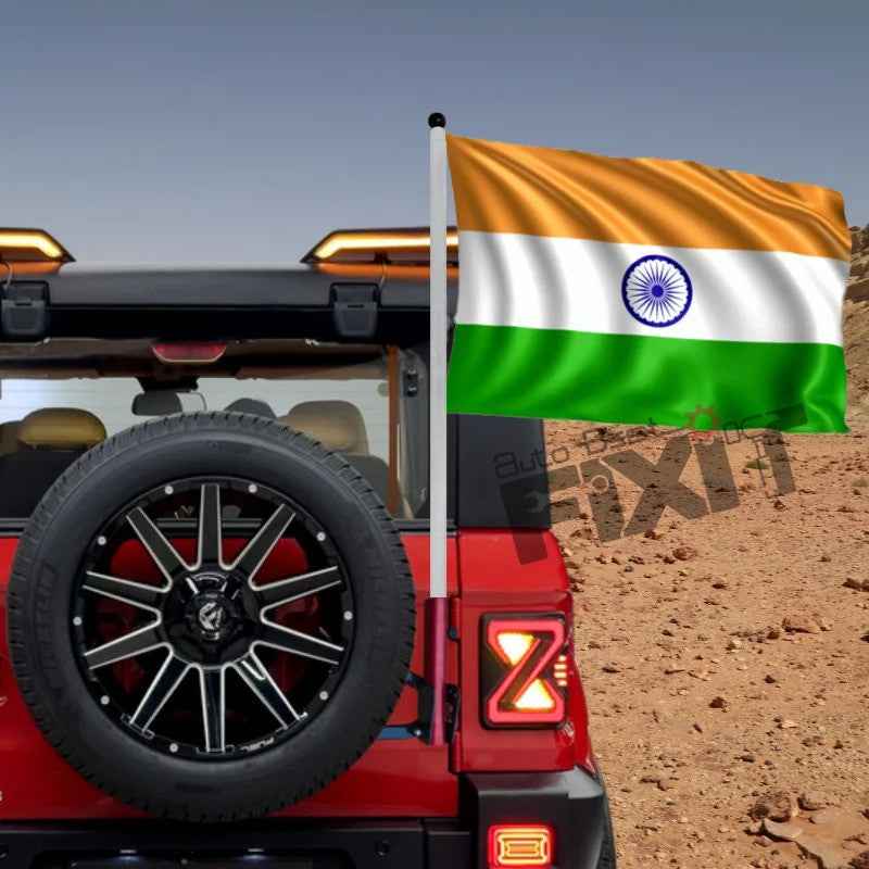 Mahindra Thar Stellar Flag Rod – Premium Quality Desi