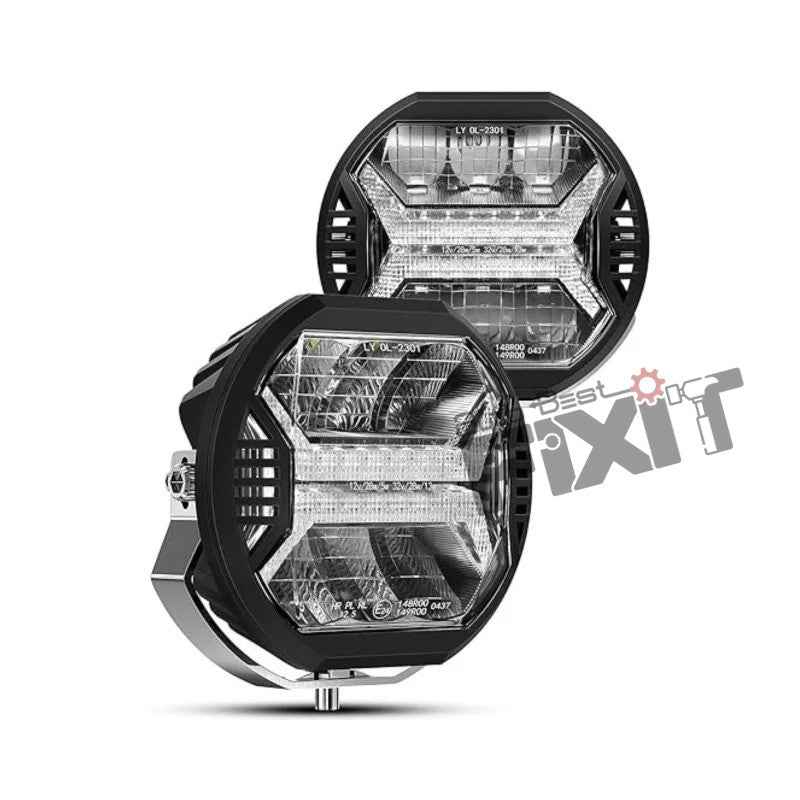 Mahindra Thar Universal LED Fog Lamp (White) – Premium Quality Desi
