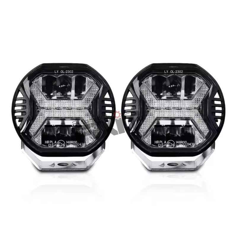 Mahindra Thar Roxx Universal LED Fog Lamp (White) – Aftermarket Car Accesso