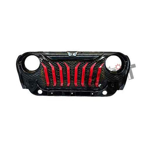 Mahindra Thar Predator Style Front Grill With Red Slot – Aftermarket Car Accesso