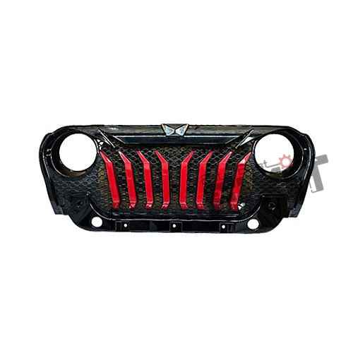 Mahindra Thar Predator Style Front Grill With Red Slot – Aftermarket Car Accesso