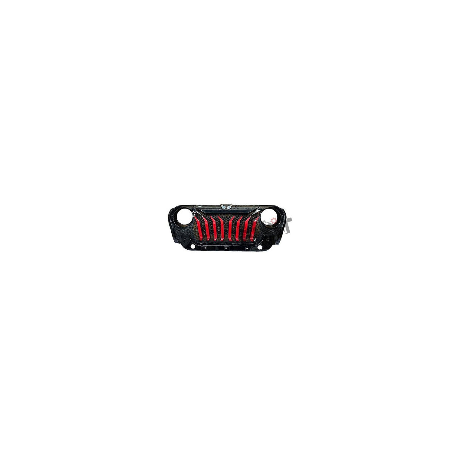 AutoStylenn Mahindra Thar Predator Style Front Grill With Red Slot For MAHINDRA THAR Compatible with MAHINDRA Thar Vehicle