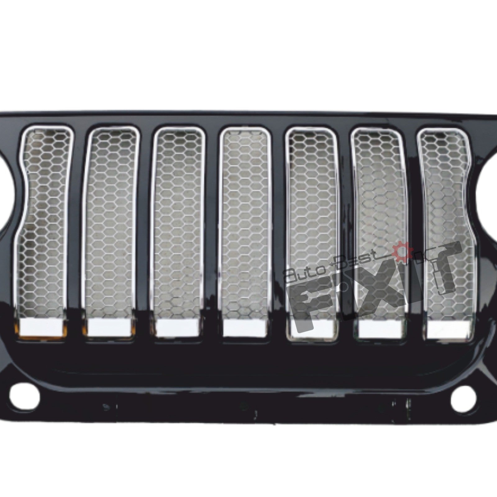 AutoStylenn Mahindra Thar Roxx 7-Slot Wrangler Style Grill For MAHINDRA THAR ROXX Compatible with MAHINDRA Thar Roxx Vehicle_3
