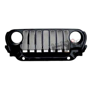 Mahindra Thar 7 Slot Wrangler Style Grill with Chrome Slot – Aftermarket Car Accesso