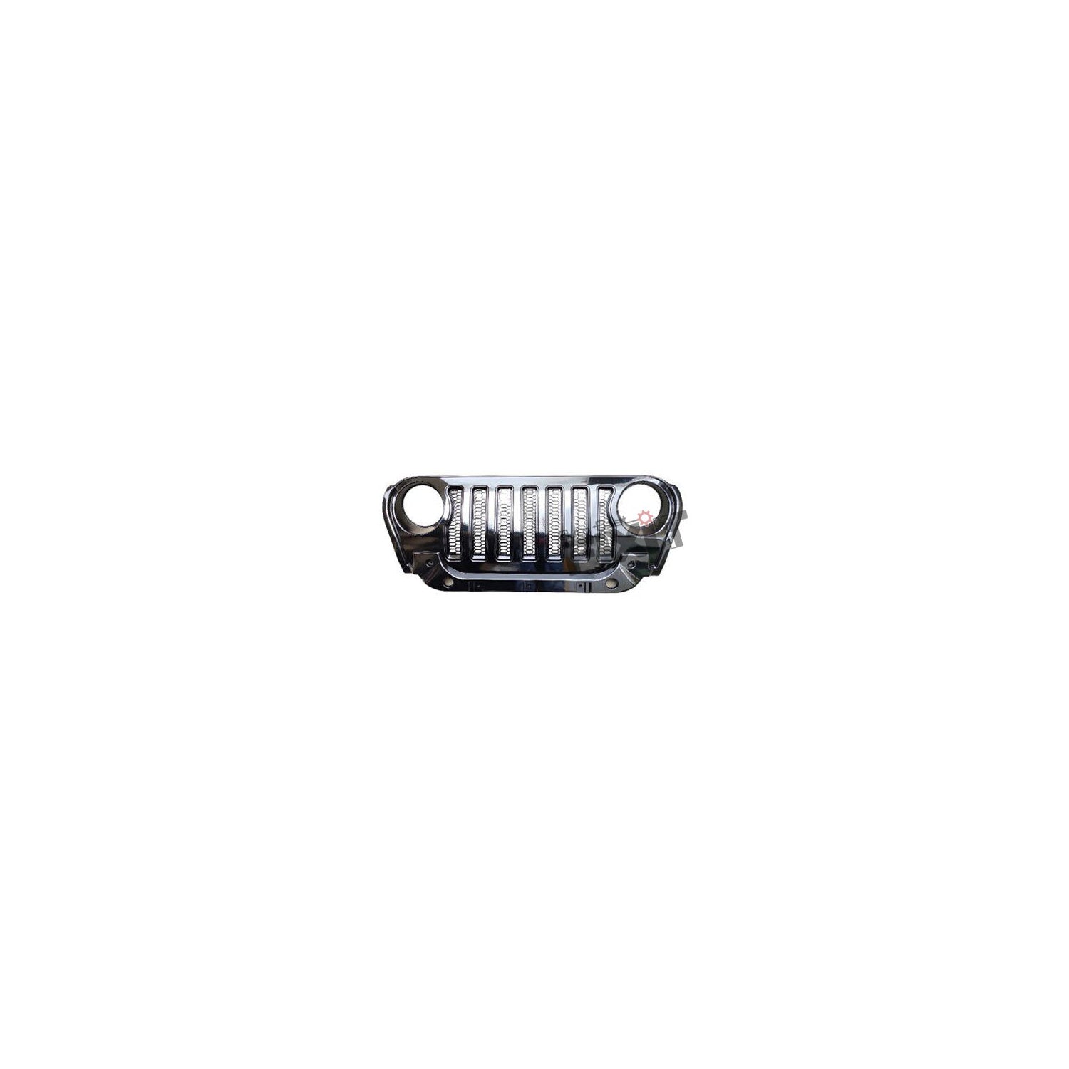 AutoStylenn Mahindra Thar Wrangler Style 7-Slot ABS Front Grill Gloss Black For MAHINDRA THAR Compatible with MAHINDRA Thar Vehicle