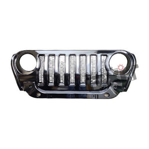 AutoStylenn Mahindra Thar Wrangler Style 7-Slot ABS Front Grill Gloss Black For MAHINDRA THAR Compatible with MAHINDRA Thar Vehicle