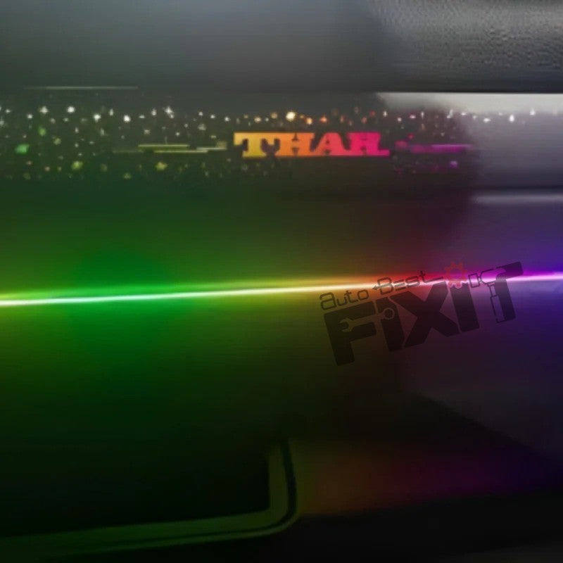 Mahindra Thar K4 (14 PCS) Dashboard Interior Light | Cardi Ambient Light – Durable ABS Constructi