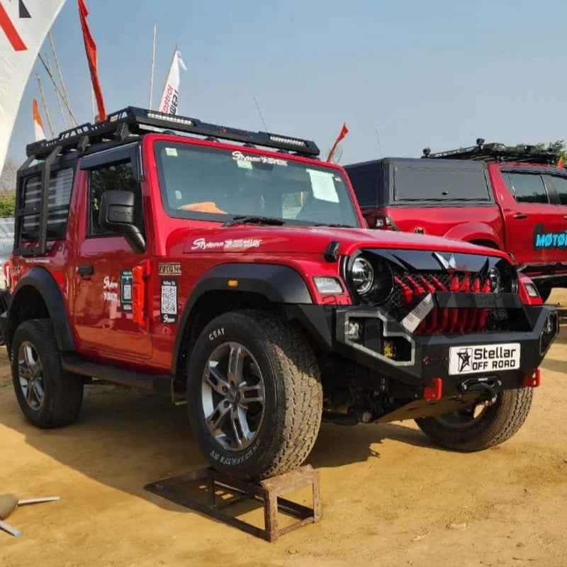 Mahindra Thar Full Roof Rack With Light Bar – Easy Installation F