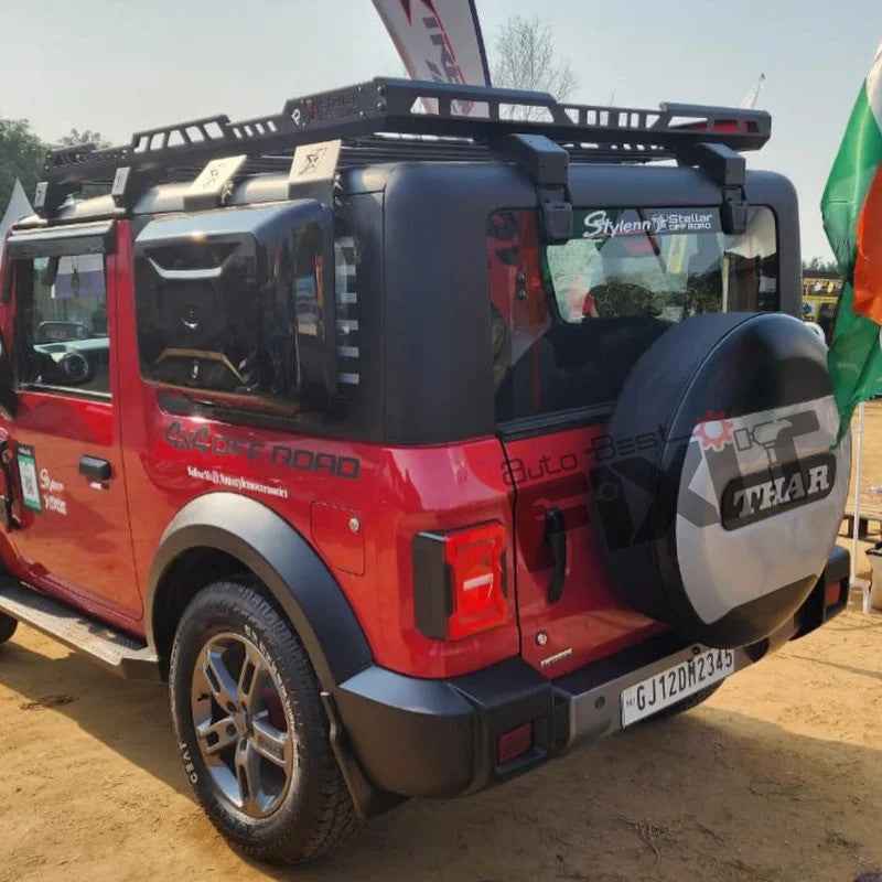 Mahindra Thar Full Roof Rack With Light Bar – Durable ABS Constructi
