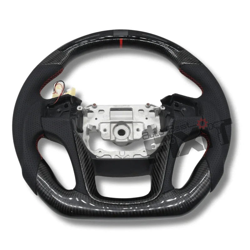 AutoStylenn Mahindra Thar Carbon Steering Wheel with LED Display For MAHINDRA THAR Compatible with MAHINDRA Thar Vehicle_2