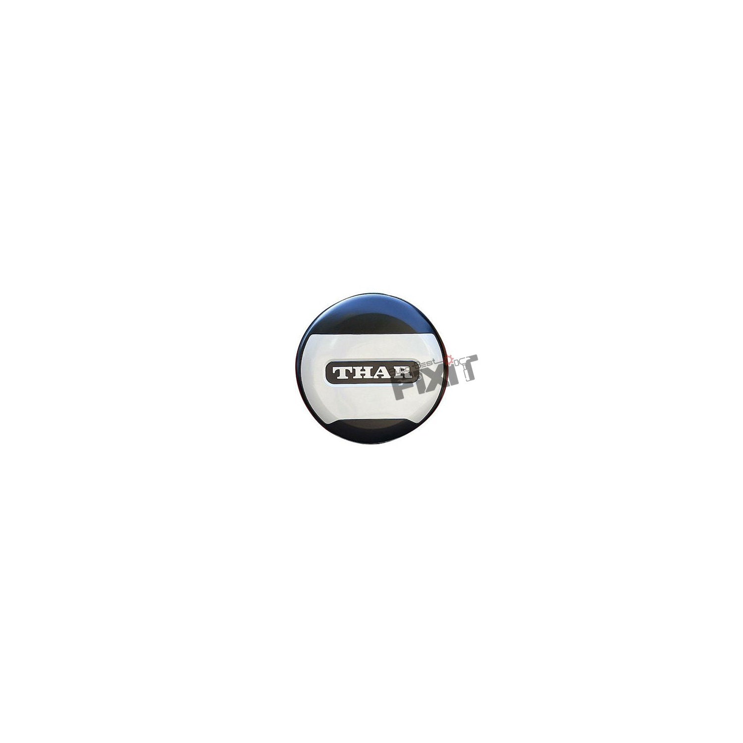 AutoStylenn Mahindra Thar Stepney Cover Defender Style Black & White For MAHINDRA THAR Compatible with MAHINDRA Thar Vehicle