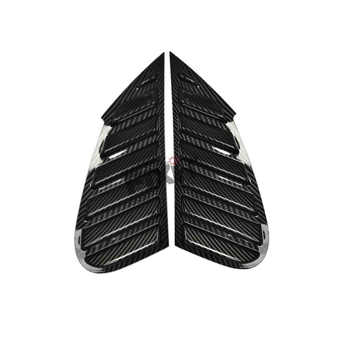 Maruti Suzuki Baleno 2022 - 2024 Carbon Window Louvers & Quarter Glass Cover – Aftermarket Car Accesso