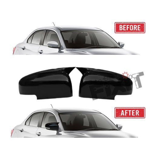 AutoStylenn Maruti Suzuki Swift Dzire Batman Style Mirror Covers For MARUTI DZIRE Compatible with MARUTI Dzire Vehicle_3