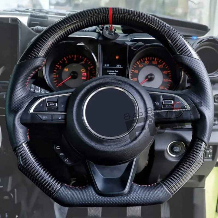 Maruti Suzuki Jimny Carbon Fiber Steering Wheel – Premium Quality Desi