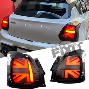 Maruti Swift Union Jack Style Tail lamp 2018-2023 – Aftermarket Car Accesso