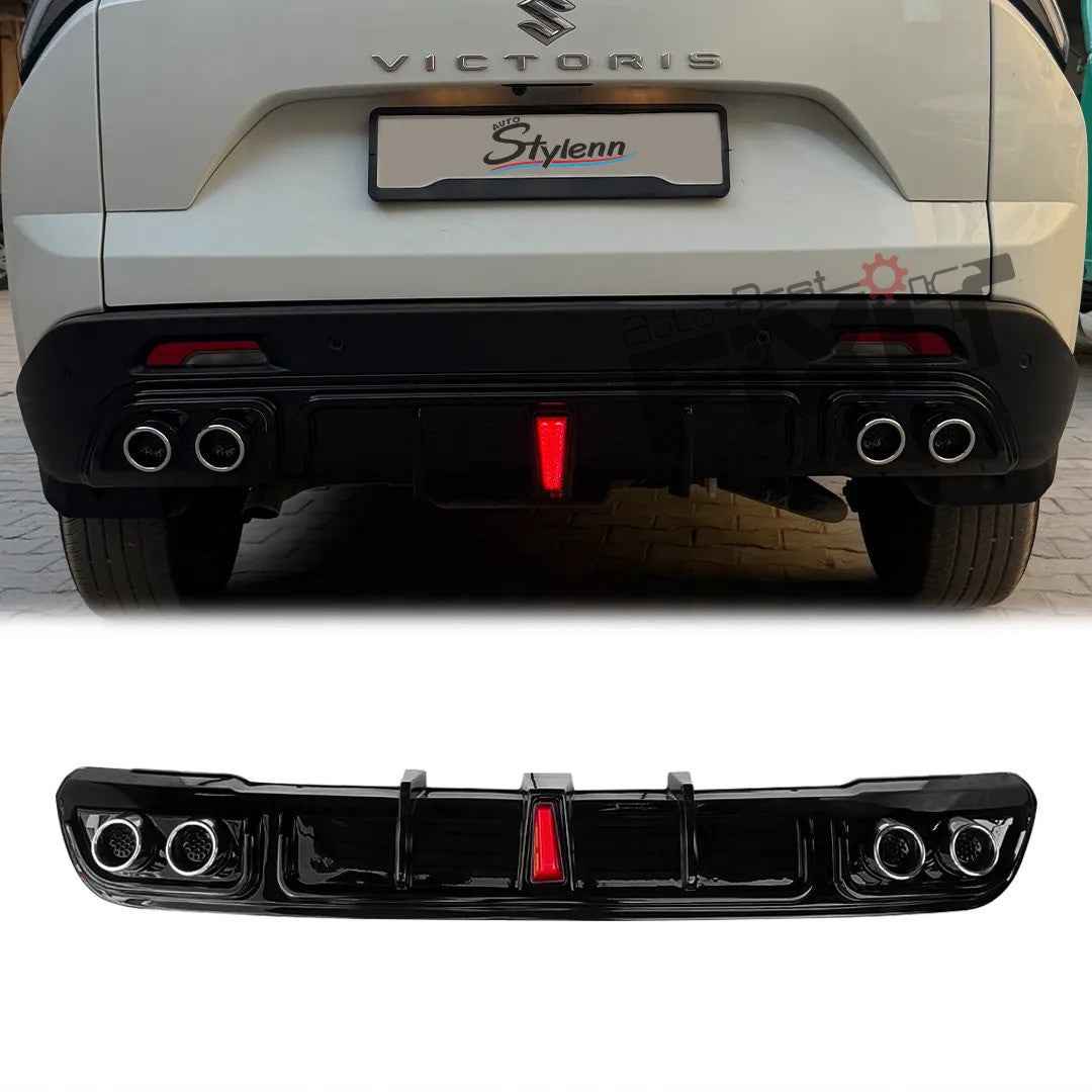 Maruti Suzuki Victoris Rear Diffuser With F1 Light – Aftermarket Car Accesso