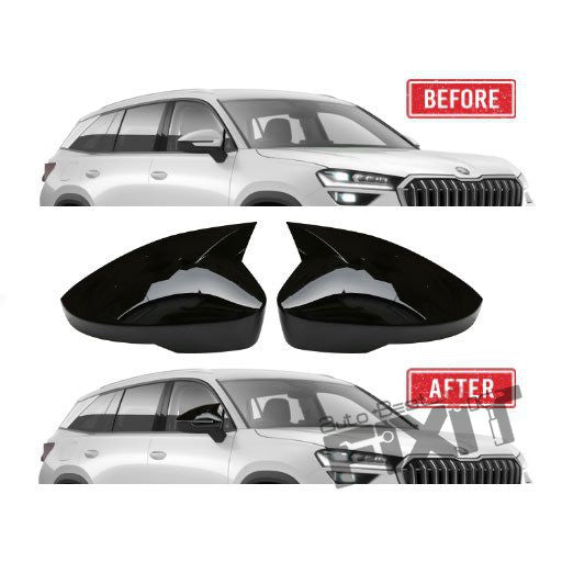 AutoStylenn Skoda Kodiaq Batman Style Mirror Cover For SKODA KODIAQ Compatible with SKODA Kodiaq Vehicle_1