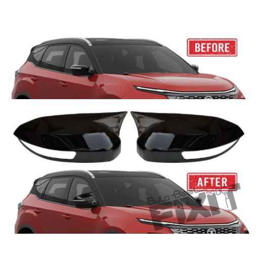 Tata Harrier 2025 Batman Style Mirror Covers – Easy Installation F