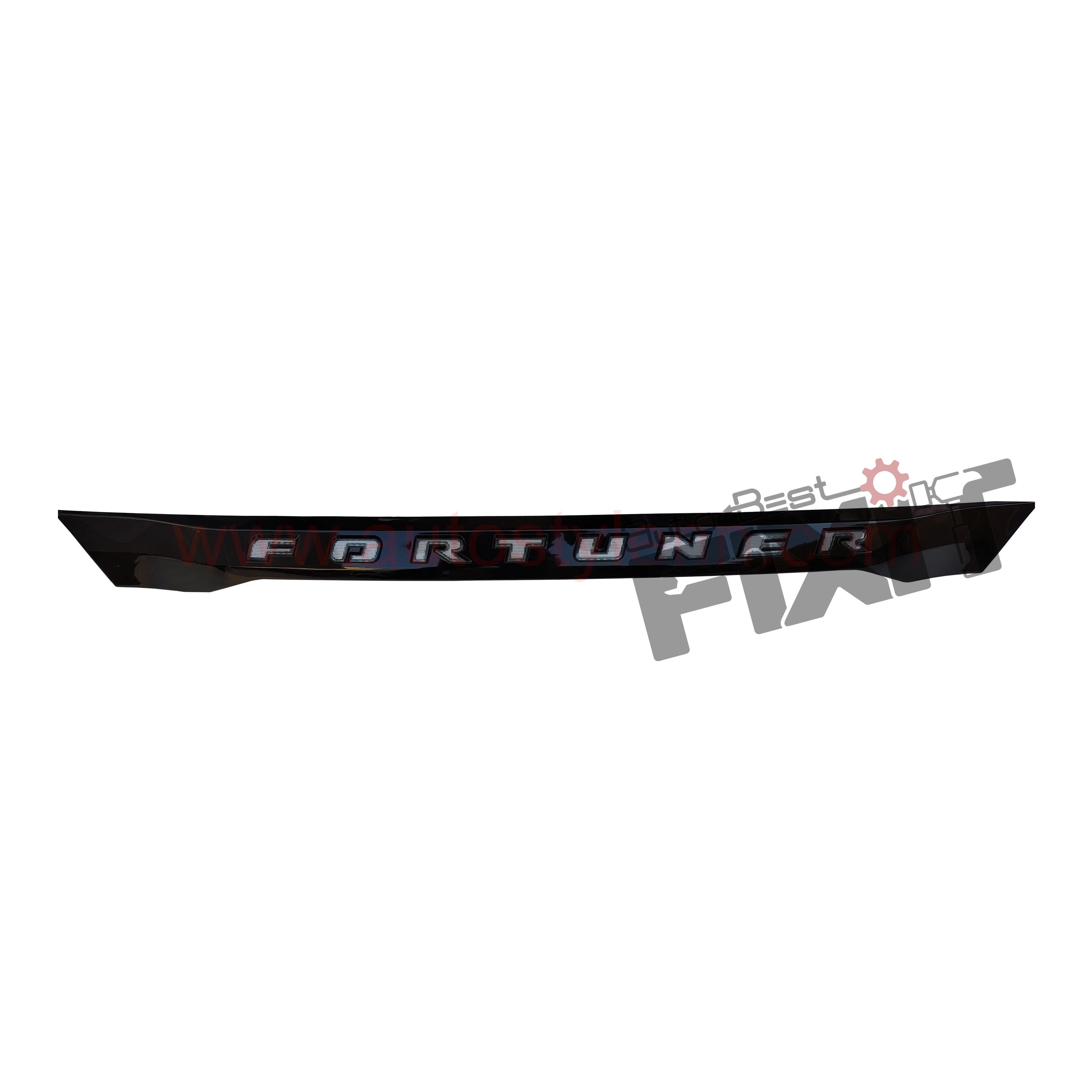 AutoStylenn Toyota Fortuner 2012 Dicky Panel Chrome / Black For TOYOTA FORTUNER Compatible with TOYOTA Fortuner Vehicle_1