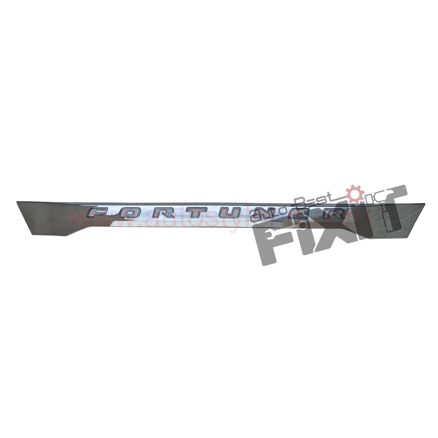 AutoStylenn Toyota Fortuner 2012 Dicky Panel Chrome / Black For TOYOTA FORTUNER Compatible with TOYOTA Fortuner Vehicle