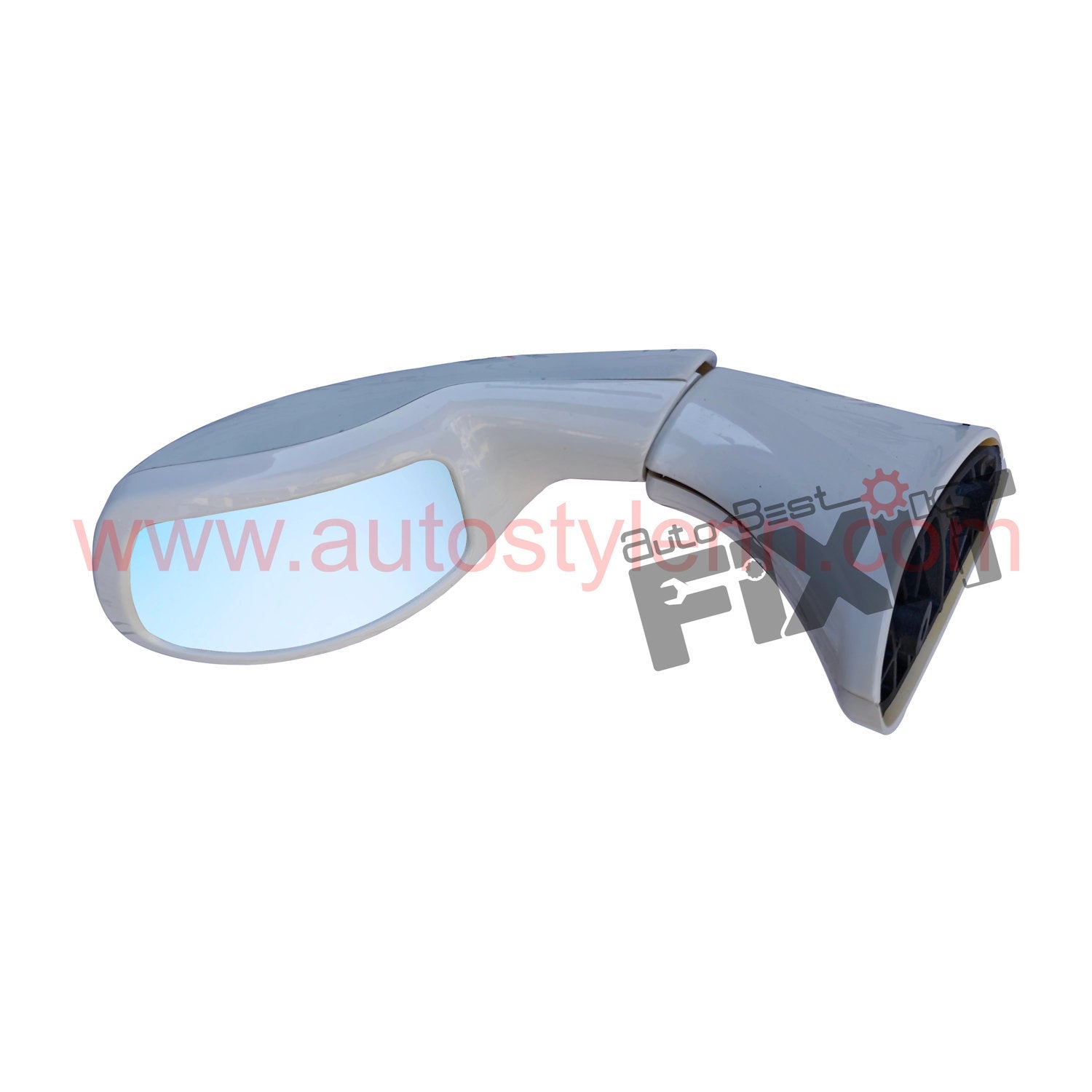 AutoStylenn Toyota Fortuner 2016 Fender Mirror (White / Black) For TOYOTA FORTUNER Compatible with TOYOTA Fortuner Vehicle