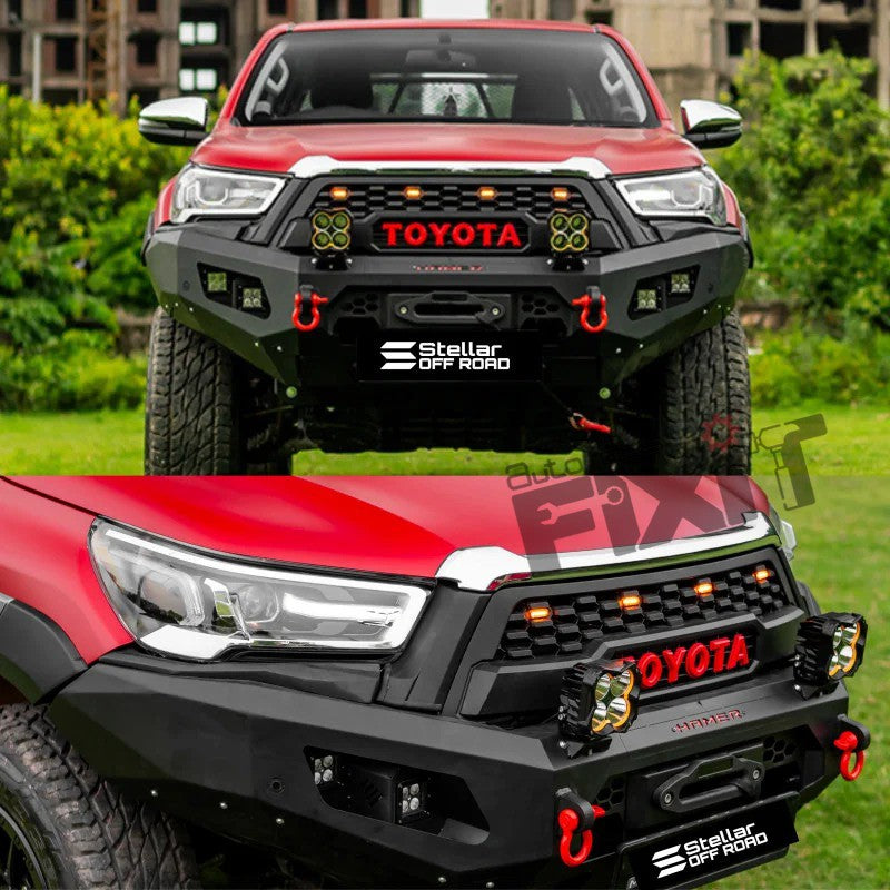 Toyota Hilux Front LED Bumper – Aftermarket Car Accesso