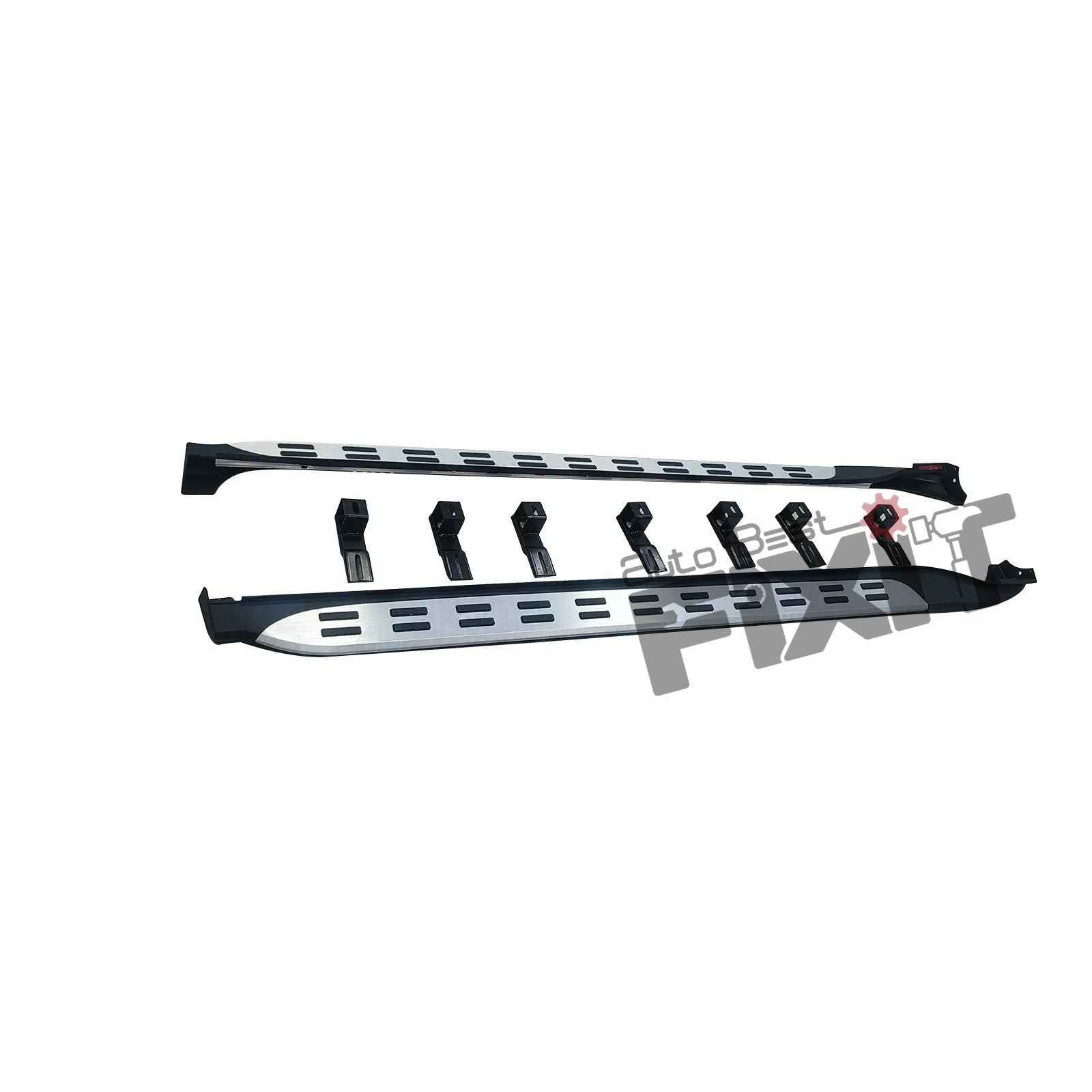 Toyota Innova Hycross Fixed Side Step (Silver & Black) – Easy Installation F