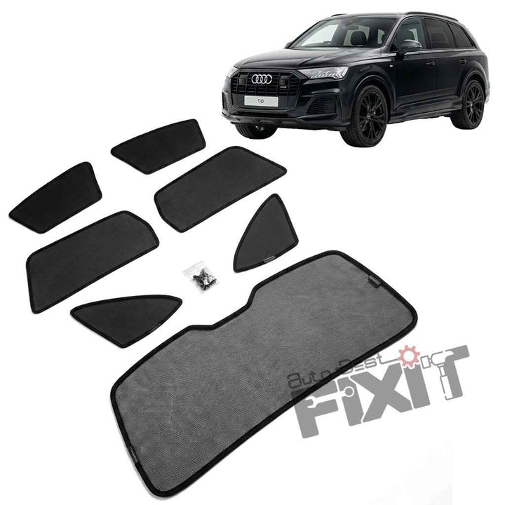 Audi Q7 Car Window Curtains (2020-Present) - Custom Fit Sun Shade, UV & Privacy Protection