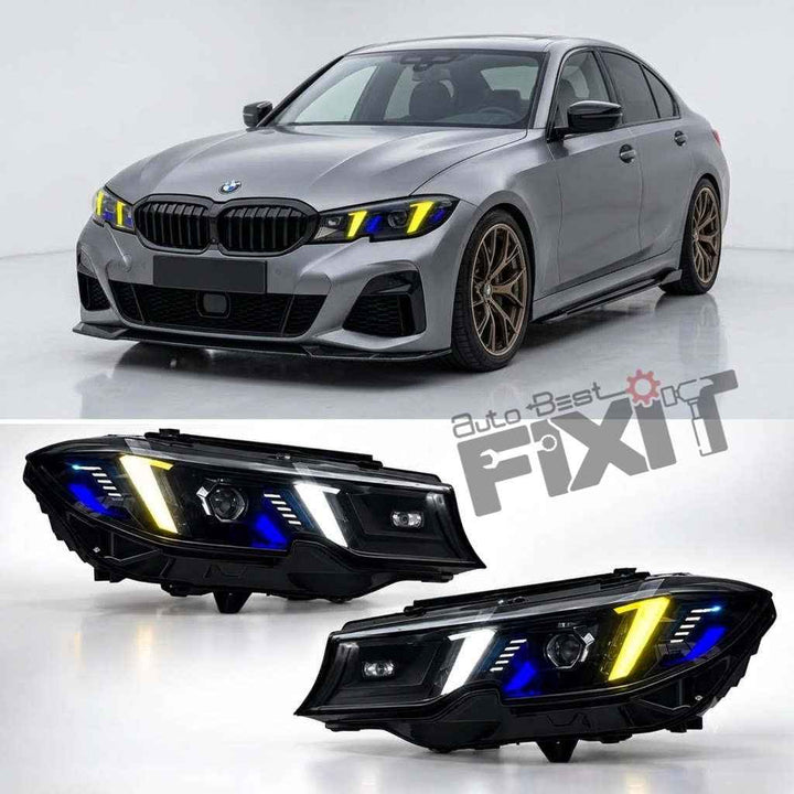 BMW 3 Series Snake Design Headlight Assembly (2020-2022) | RKNP