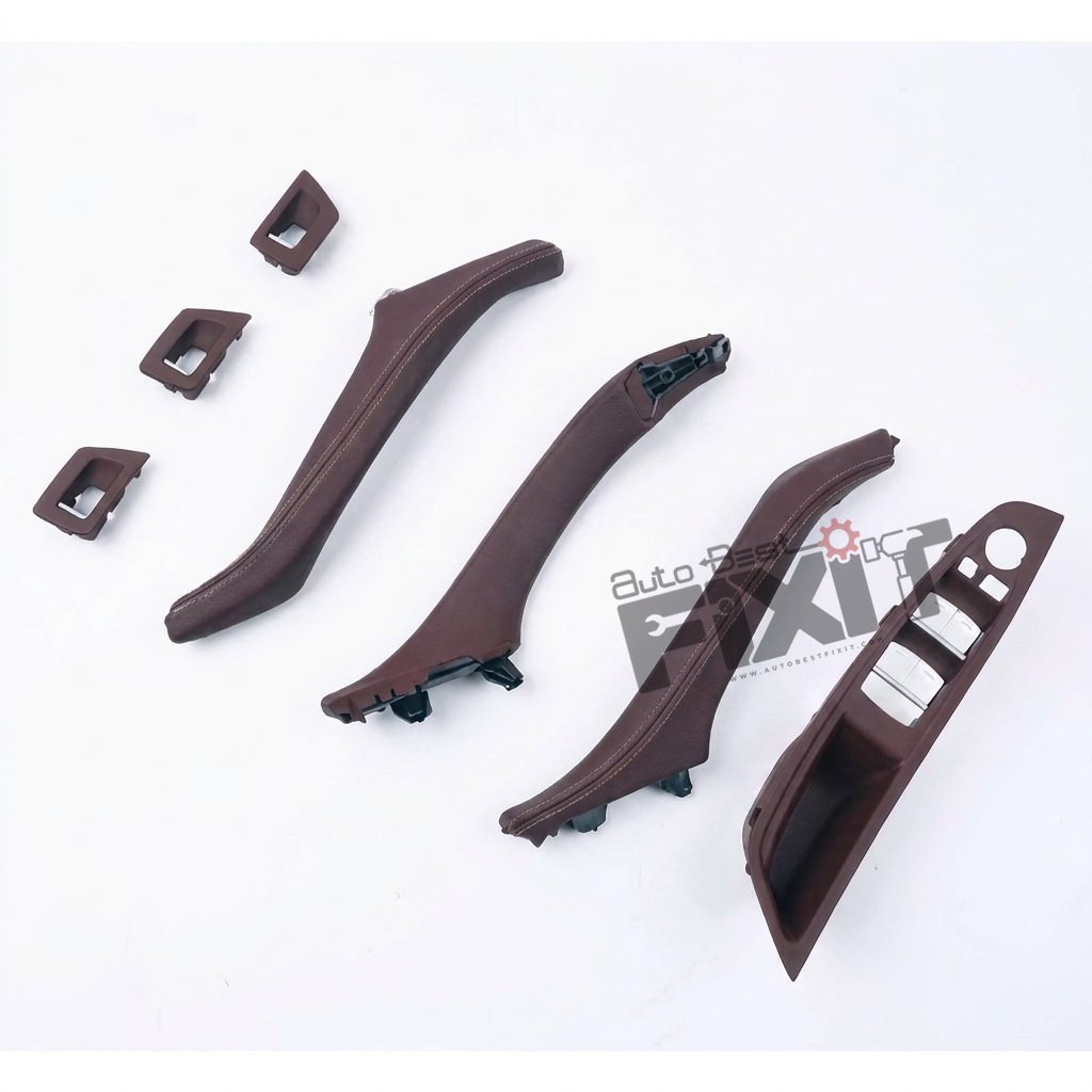 KARTION Door Handle Compatible With BMW 5 Series Door Handle 5 Series F10 2010-2017 Full Set Moka Compatible with BMW 5' F10 LCI Vehicle