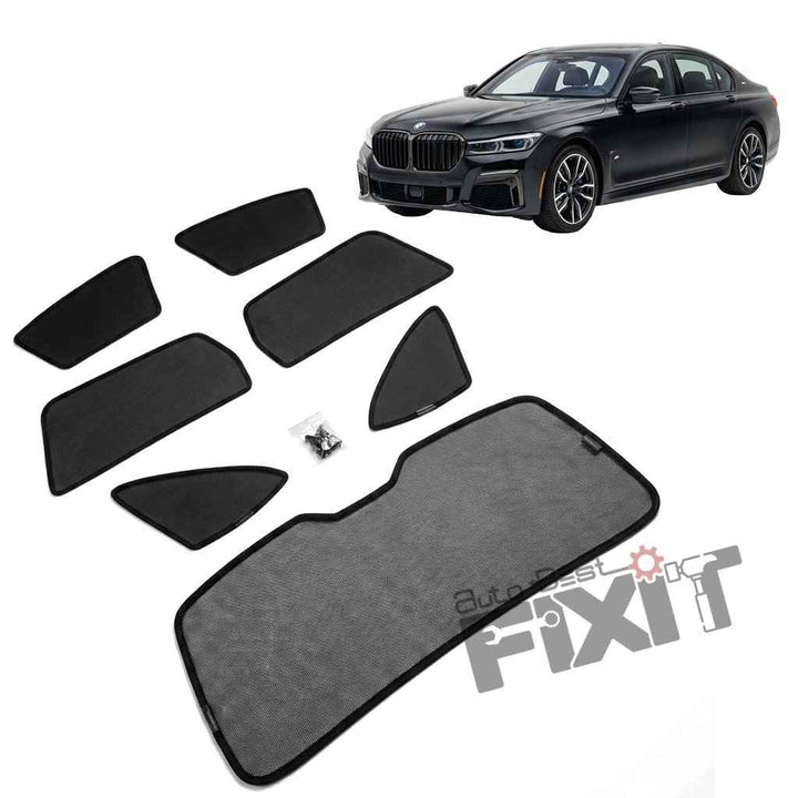 BMW 7 Series Car Window Curtains (2015-2022) - Custom Fit Sun Shade, UV & Privacy Protection