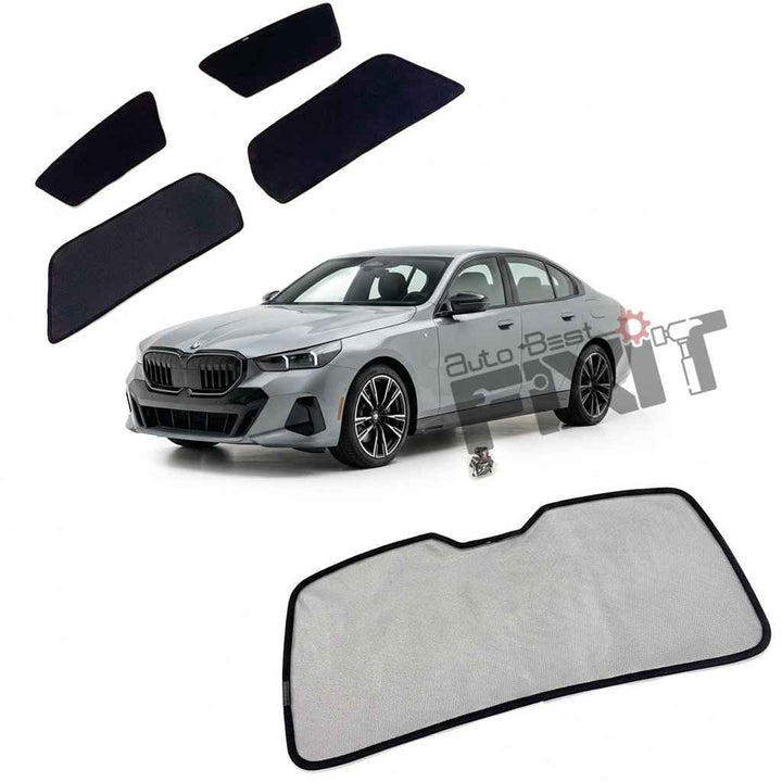 BMW 5 Series Car Window Curtains (2009-2014) - Custom Fit Sun Shade, UV & Privacy Protection