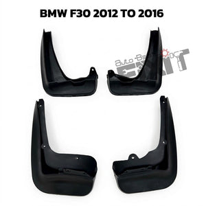 XM BMW 3 Series 2015-2016 Mudflaps – Custom Fit Splash Guards, Set of 4 | XM Compatible with BMW 3 F30 LCI Vehicle