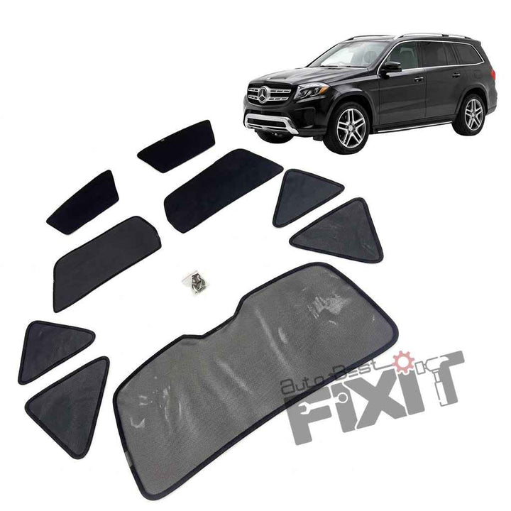 Mercedes-Benz GL-Class Car Window Curtains (2013-2019) - Custom Fit Sun Shade, UV & Privacy Protection