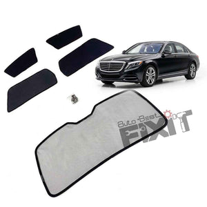 Mercedes-Benz S-Class Car Window Curtains (2014-2018) - Custom Fit Sun Shade, UV & Privacy Protection
