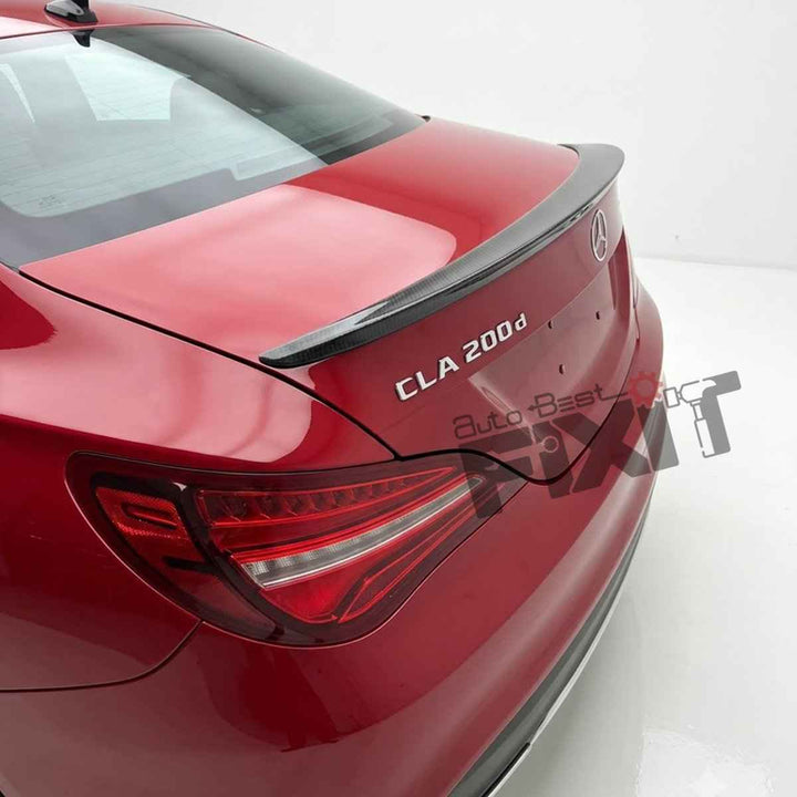 Mercedes-Benz CLA (2014-20) Gloss - Black Boot Lip Spoiler | ABS Plastic Material | Custom-Fit Add-On