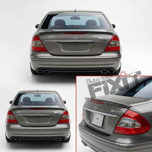 Mercedes-Benz E-Class (2005-09) Gloss - Black Boot Lip Spoiler | ABS Plastic Material | Custom-Fit Add-On