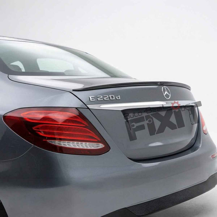 Mercedes-Benz E-Class (2017-21) Gloss - Black Boot Lip Spoiler | ABS Plastic Material | Custom-Fit Add-On