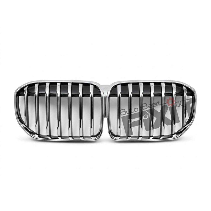 BMW 7 Series (2019-22) Chrome Grille | ABS Plastic Material | Direct-Fit Replacement Part – Installed Photo