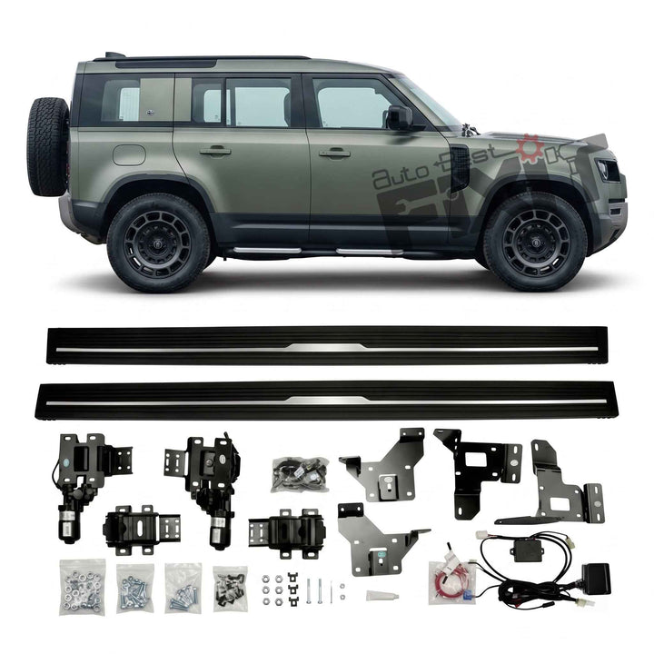 Side Steps Running Boards for Land Rover Defender 90/110/130 2020-2026 - Style 2 | Nerf Bars