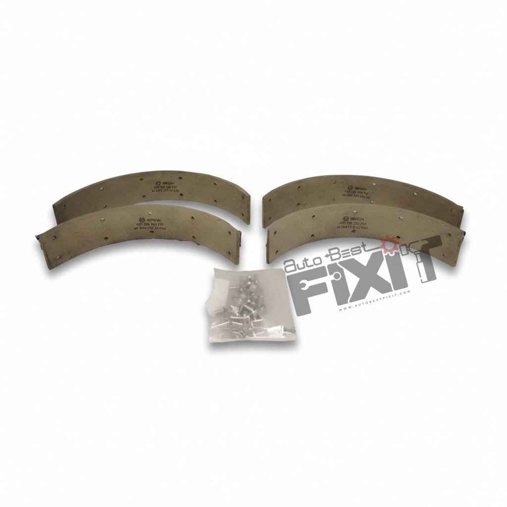 Bosch Mahindra Scorpio & Thar Brake Shoe Lining Set 2002-2020 F002H241248F8_1