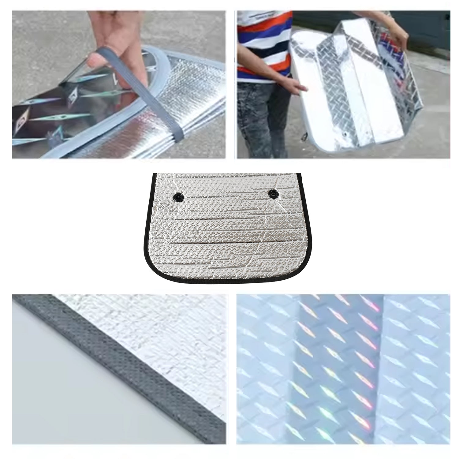 8511 Car Windshield Sun Shade Blocks Uv Rays Sun Visor Protector Keeps Your Vehicle Cool Sunshade For Cars Suvs Trucks And Vans (8035 Cm)