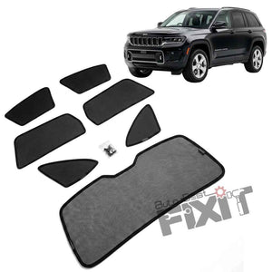 Jeep Grand Cherokee Car Window Curtains (2022-Present) - Custom Fit Sun Shade, UV & Privacy Protection